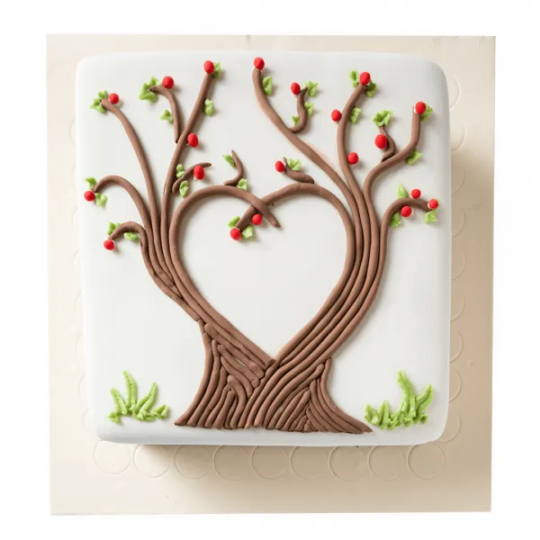 DC - 121 (2kg Ribbon Cake - 10x10 Square Tray)