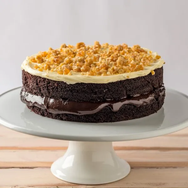 Chocolate cake, chocolate nougat